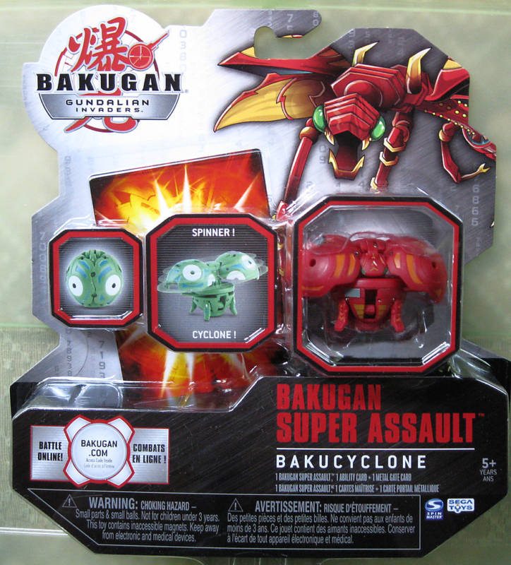 Bakugan Gundalian Invaders Super Assault BAKUCYCLONE FARAKSPIN Pyrus
