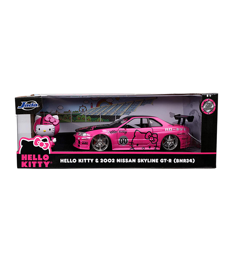 ミニカー Hello Kitty 2002 Nissan Skyline GT-R Amazon.co.jp: 1:24 HELLO KITTY 2002 Nissan Skyline GT-R w