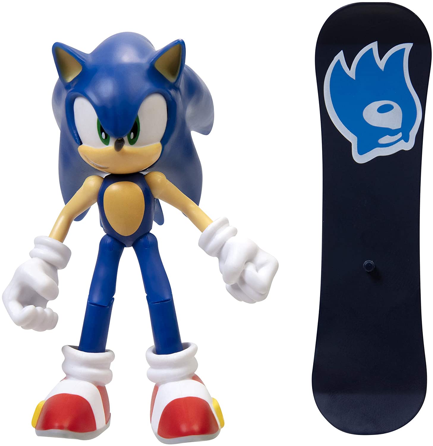 Фигурка Ёжик Соник (Sonic The Hedgehog Flexible Action Figure with Bendable Limbs and Spinable Friend Disk Accessory)