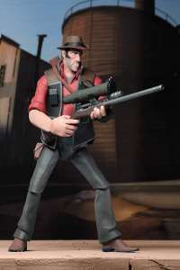 Фигурка Командная крепость 2 - Красный Снайпер (Team Fortress 2 - Red Sniper Action Figure)