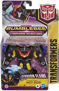 Трансформеры: Кибервселенная Хот Род (Transformers: Bumblebee Cyberverse Adventures Action Attackers Warrior Class Stealth Force Hot Rod Action Figure)