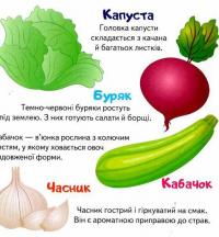 Овочі та фрукти. 5 пазлів різної складності #12