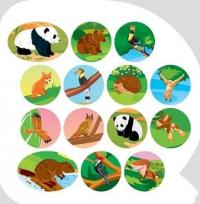 Тварини Євразії. Пізнавальні наліпки #6