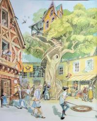 Маленький червоний автобус у місті — Доріс Айзенбургер #3