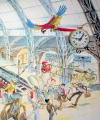 Маленький червоний автобус у місті — Доріс Айзенбургер #6