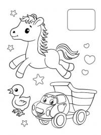 Збірка розмальовок. Малятам. Наліпка-зразок #5