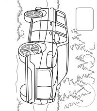 Збірка розмальовок. Машинки. Наліпка-зразок #4