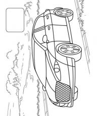 Збірка розмальовок. Машинки. Наліпка-зразок #5