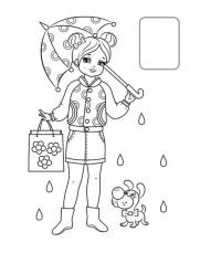 Збірка розмальовок. Дівчатка. Наліпка-зразок #7
