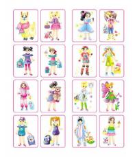 Збірка розмальовок. Дівчатка. Наліпка-зразок #9