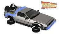 Назад в будущее - Машина времени (Back to The Future Part II Movie Delorean Brushed Metal Time Machine with Lights)