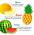 Овочі та фрукти. 5 пазлів різної складності #10